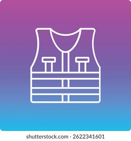 Life Jacket vector icon. Can be used for printing, mobile and web applications.