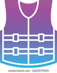 Life Jacket vector icon. Can be used for printing, mobile and web applications.