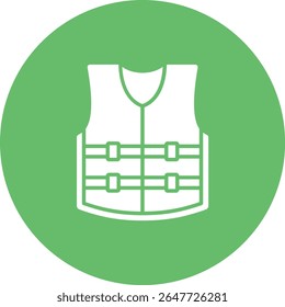 Life Jacket vector icon. Can be used for printing, mobile and web applications.
