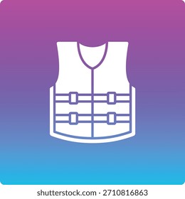 Icono de Vector de chaleco salvavidas. Se puede utilizar para aplicaciones de impresión, móviles y de Web.