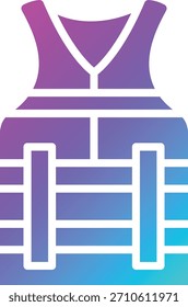 Ilustración de diseño de icono de Vector de chaleco salvavidas