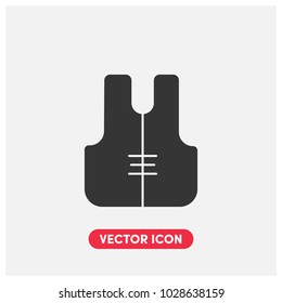 Life Jacket Vector Icon Illustration.Premium Quality.