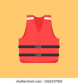 Life jacket vector. wallpaper. free space for text. copy space. symbol.