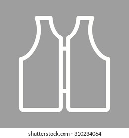 Life, jacket, vest icon vector image. Can also be used for military. Suitable for use on web apps, mobile apps and print media.