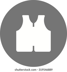 Life, jacket, vest icon vector image. Can also be used for military. Suitable for use on web apps, mobile apps and print media.