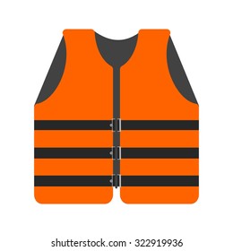 Life, jacket, vest icon vector image. Can also be used for military. Suitable for use on web apps, mobile apps and print media.