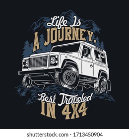 life is a journey best traveled in 4x4 saying quotes