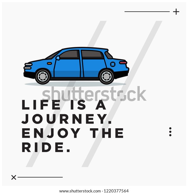 Life is a Journey Enjoy the ride Motivational\
Quote Poster Design
