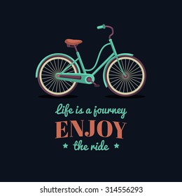 Life Journey Enjoy Ride Vector Illustration Stock Vector (Royalty Free ...