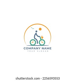 Life journey logo vector design template