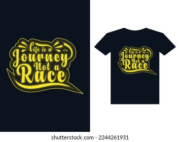 life is a journey t-shirt design template