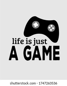 LIFE IS JUST A GAME VECTOR LOGO 
