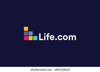 Life.com L Letter logo Design Template