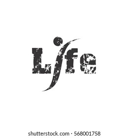 Life letter logo design