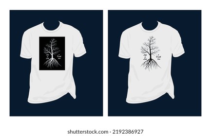 
Life Is Like a death tree vector art t-shirt design