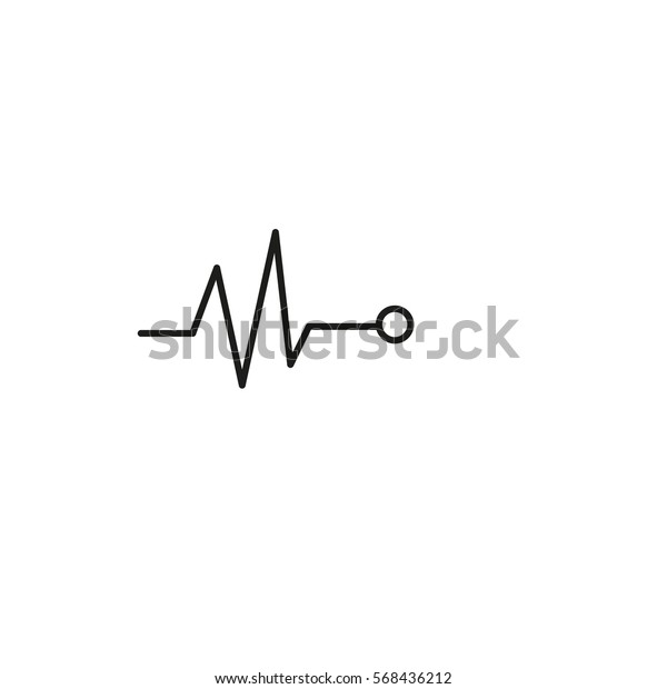 Life Line Heart Beat Cardiogram Stock Vector (Royalty Free) 568436212 ...