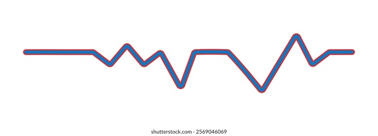 Life line icon. Art design health medical heartbeat pulse. 