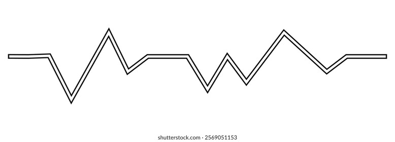 Life line icon. Art design health medical heartbeat pulse vector template.