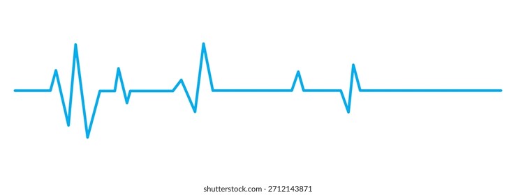 Life line icon vector. Heartbeat line icon. Medetsina sign. Cardiogram line icon, sign. Heart pulse silhouette, icon, symbol. Vector illustration.