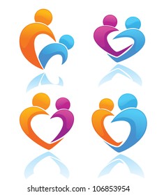 life, love and people, vector collection of sign and symbols