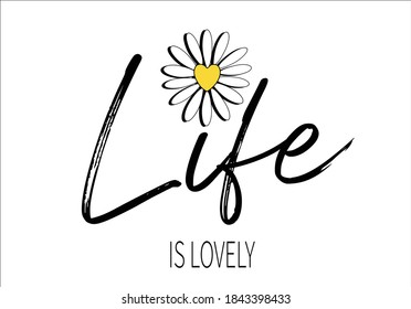 life is lovely hand drawn design