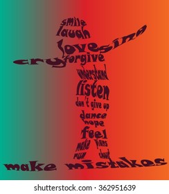 life message colorful