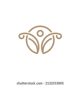 Life People Logo Design. Symbol Icon Health Nature Concept.