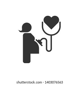 Life, pregnant, medicine icon - Vector on white background