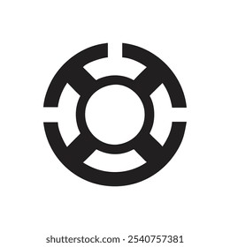 Life Preserver Help Vector Icon on white background
