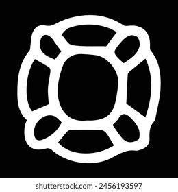 life preserver icon vector outline
