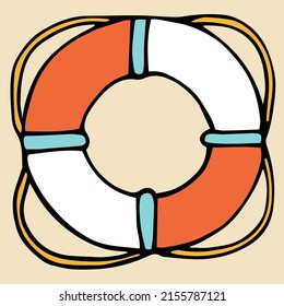  imagen vectorial de vacaciones de verano salvavidas