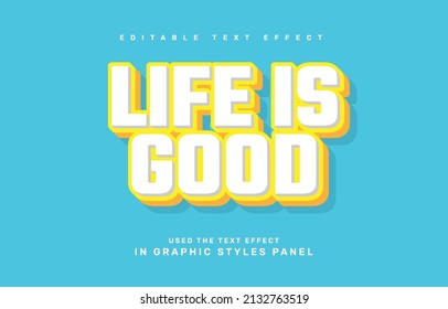 Life quote editable text effect template