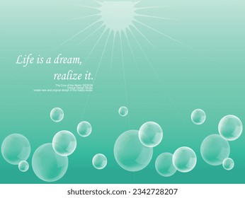 life quote. Inspirational quote on abstract blur background. Motivational background.