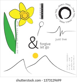 life quote word art tattoo 
