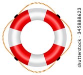 Life raft icon, vector illustration isolated on white background