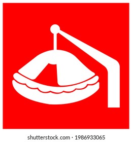 life Raft Symbol Sign, Vector Illustration, Isolate On White Background Label .EPS10