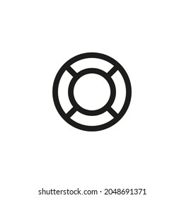 Icono de anillo de vida con fondo blanco