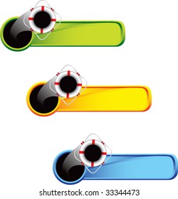 life ring on colored tabs