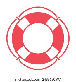 Life ring pictogram. Isolated vector illustration.