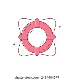 Life Ring, Safety, Life Jacket Vector Icon Design