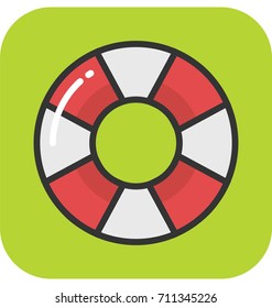 Life Ring Vector Icon