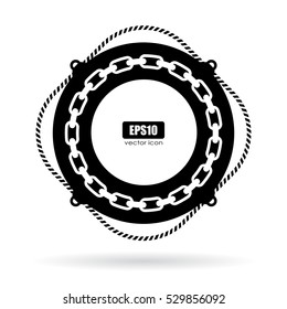 Life ring vector icon on white background. Life ring eps icon.