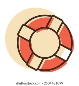 Life ring vector icon. Life preserver symbol. Life saving sign. Security sign. Graph symbol for your web site design, logo, app, UI