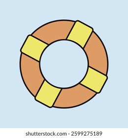 Life ring vector icon. Life preserver symbol. Life saving sign. Security sign. Graph symbol for your web site design, logo, app, UI