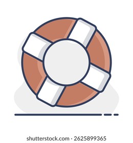 Life ring vector icon. Life preserver symbol. Life saving sign. Security sign. Graph symbol for your web site design, logo, app, UI