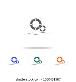 Life rings icon. Element of Beach holidays multi colored icons for mobile concept and web apps. Thin line icon for website design and development, app development on white background