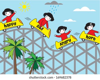 Life Is a Rollercoaster illustration