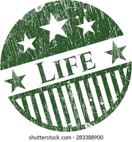 Life rubber stamp