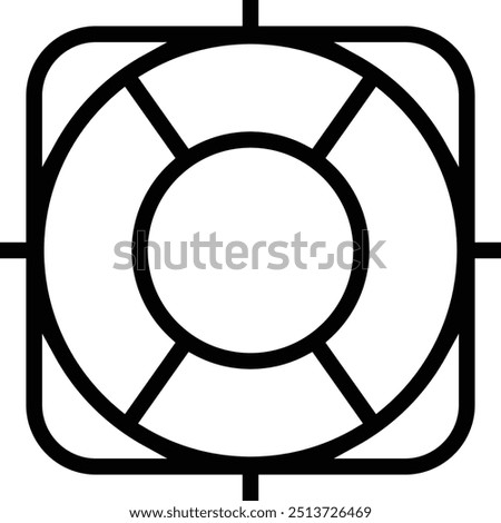 life saver icon. Thin linear style design isolated on white background