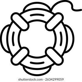 Life Saver New Creative Icon Design Vector